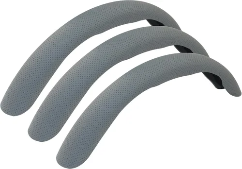 Vista 8 de Funda de cuero de napa para volante, 15 pulgadas, color negro, 3