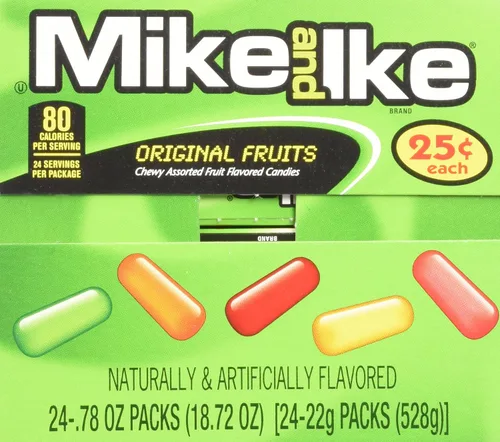 Vista 3 de Mike and Ike Original Fruits (1 caja de 24 paquetes individuales de 0.78 onzas)