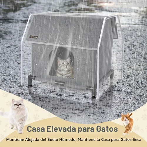 Vista 2 de MIU COLOR Casa grande para exteriores, resistente a la intemperie y elevada