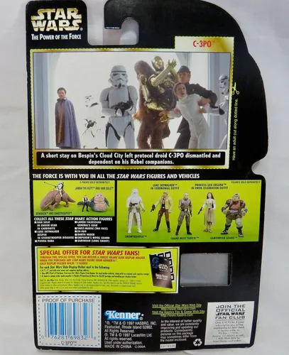 Vista 6 de Hasbro Power of The Force Freeze Frame C-3PO w/CargoNet