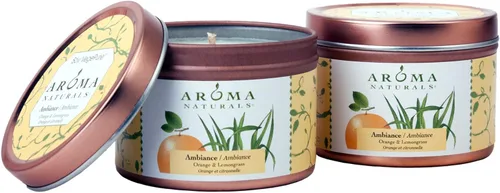 Vista 6 de Aroma Naturals Tin Candle - Aceite esencial de lavanda con aroma de soja natural, tranquilidad, 2