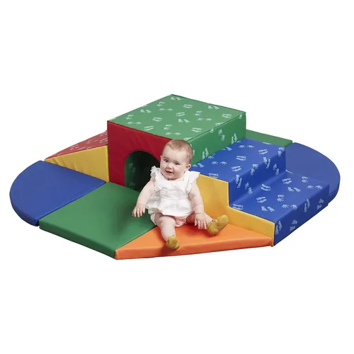 Vista 12 de ECR4Kids Escalador de zona blanda de Lincoln Tunnel, juego de juegos para niños pequeños, surtido, 9 piezas