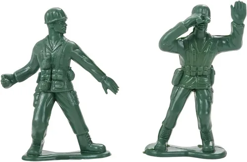 Vista 3 de Rhode Island Novelty Juego de 8 figuras surtidas para hombres del ejército de 4 pulgadas