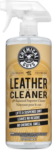Vista 12 de Chemical Guys Paquete de limpiador y acondicionador de cuero pulverizable, paquete de 16 onzas (2) botellas de 16 onzas para asientos de cuero