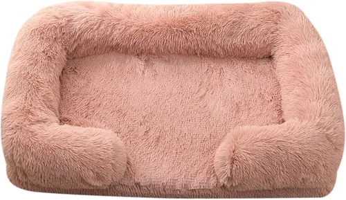 Vista 15 de Camas ortopédicas para perros de gran tamaño con forro impermeable y parte inferior antideslizante, cama rectangular lavable para perros y gatos