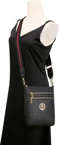 Vista 59 de Montana West Bolsos cruzados para mujer con múltiples bolsillos y correa ajustable