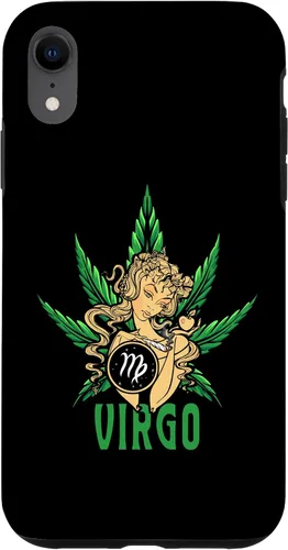 Vista 25 de Zodiac Stoner Vibes: Virgo Cannabis Weed Horoscope Design Case para iPhone 17