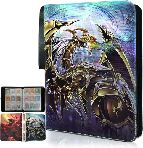 Vista 8 de Carpeta de cartas YGO, se adapta a 900 cartas, soporte para álbum de coleccionista de cartas, con 50 fundas extraíbles, juguetes, regalos para niños