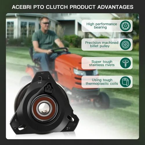 Vista 3 de ACEBRI 717-1708 Reemplazo del embrague PTO para CUB Cadet: LT1018 LT1170 LT1515 LT1527 LT1600 LT1800 717-1708 Embrague de cortacésped