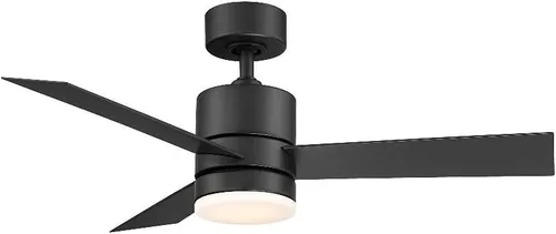 Vista 17 de Modern Forms Axis - Ventilador de techo inteligente de 3 aspas para interior y exterior, 44 pulgadas, titanio con kit de luz LED de 3000K y control