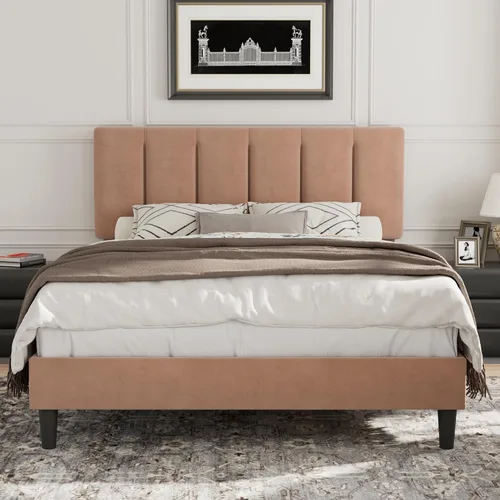 Vista 52 de VECELO Base de cama de tamaño individual con cajón de almacenamiento, base de cama de plataforma resistente con cabecera y fuerte soporte de Negro