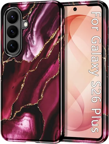 Vista 20 de Btscase para Samsung Galaxy S25, [Probado contra caídas de grado militar] Funda protectora de diseño de patrón de mármol, resistente, delgada