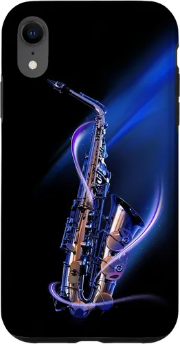 Vista 24 de Funda para iPhone 16 Minimalist Saxophone Style PC Saxophonist Lover