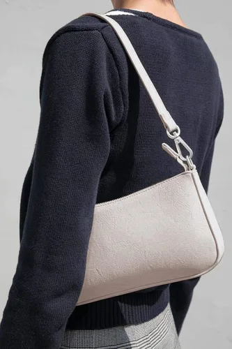 Vista 6 de NIUEIMEE ZHOU Bolso de hombro pequeño con 2 correas extraíbles para mujer