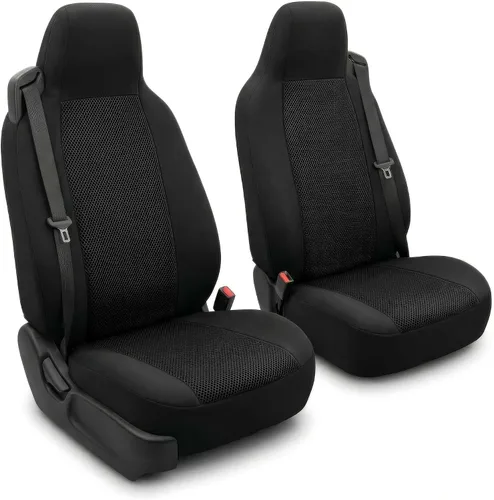 Vista 11 de FH Group - Juego de fundas de asiento de tela plana para todo uso para asientos tipo cubo, 2 piezas de ajuste universal, lavables, para SUV, sedán
