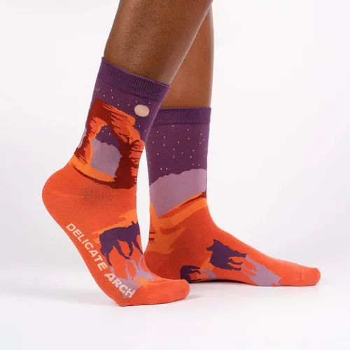 Vista 2 de Sock It To Me Calcetines Crew National Parks para mujer