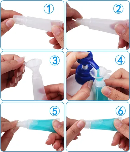Vista 3 de HRLORKC 110 tubos vacíos de 0.3 fl oz para brillo labial, contenedores para bálsamo labial cosmético 110PCS/0.3 fl oz