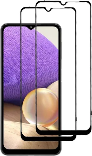 Vista 5 de Protector de pantalla de vidrio templado para Samsung Galaxy A32 5G, 2 unidades, protector de pantalla frontal sin burbujas para Samsung Galaxy A32