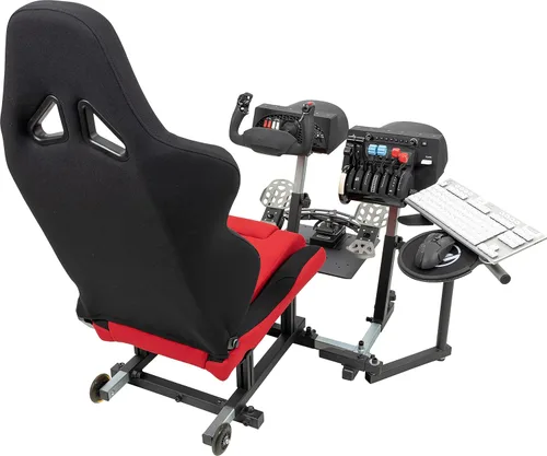 Vista 4 de SimFab Modular Flight Simulator Pit For General, Civil and Commercial Aviation, MSFS Edition, Compatible With Logitech, Honeycomb, Turtle Beach, CH