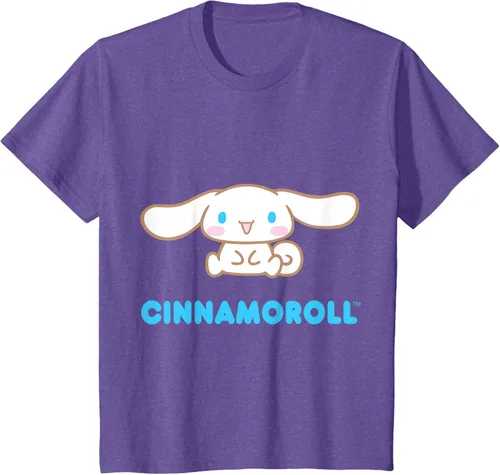 Vista 65 de Cinnamoroll Character Front and Back T-Shirt S Negro