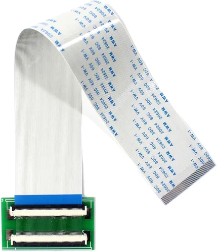 Vista 5 de VSDISPLAY 30Pin a 30Pin ZIF 0.020 in Adaptador de conector con cable plano de extensión FFC Extend