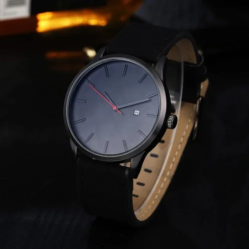 Vista 2 de CHATCHAT - Reloj militar de cuarzo para hombre, impermeable, relojes de pulsera para hombre, retro, simple, moda de negocios