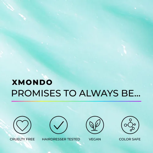 Vista 5 de XMONDO Champú hidratante Hair Hydraglow Fórmula vegana con aceite de jojoba, aceite de baobab y extracto de arándano y manzana, para bloquear