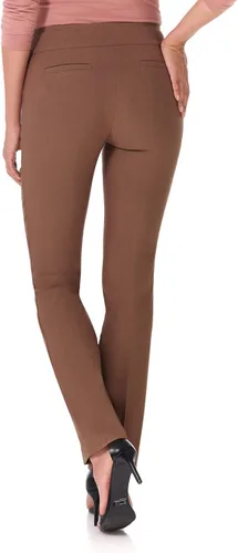 Vista 3 de Rekucci - Pantalones elegantes y rectos para mujer fácil de ponerse para uso diario con control de barriga
