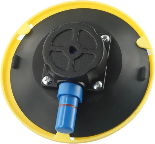 Vista 8 de Ventosa de vidrio Ventosas de vacío de 6 pulgadas para levantar vidrio grande con base de montaje de bomba de mano, para herramienta de ventosa