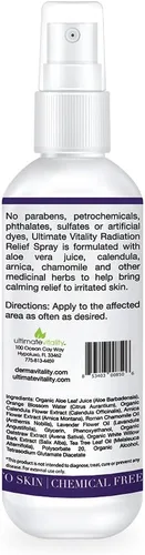 Vista 2 de UltimateVitality Spray de alivio de quemaduras por radiación - Spray de caléndula para tratamiento de radiación, natural orgánico a base de plantas