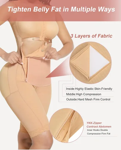 Vista 2 de FeelinGirl Fajas Colombianas Shapewear for Women Tummy Control BBL Stage 2 Post Surgery Compression Garment