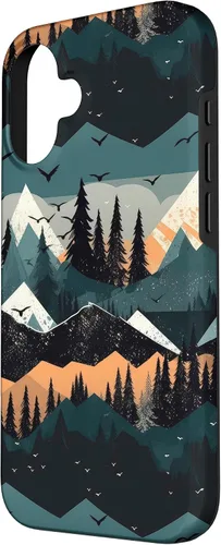Vista 2 de iPhone 16 Abstract Outdoor Landscape Aesthetic Mountain Case