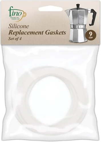 Vista 10 de Fino Junta de repuesto para cafetera espresso de 3 tazas, silicona, juego de 4
