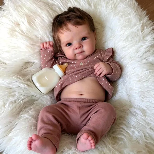 Vista 3 de Anano Muñecas de bebé Reborn de cuerpo completo de 18 pulgadas, muñeca realista recién nacida, niña anatómicamente correcta, muñecas Reborn