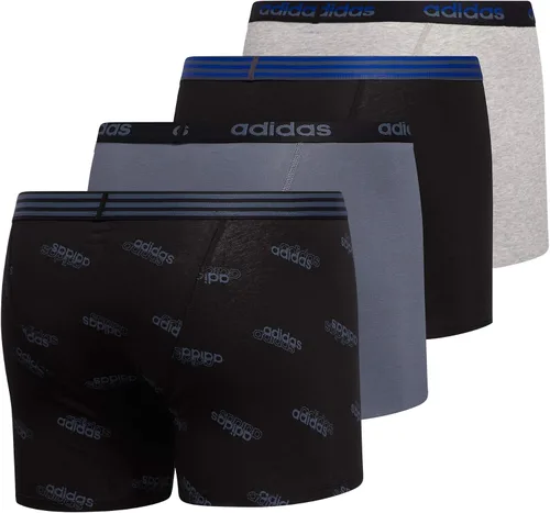 Vista 3 de adidas Ropa interior de algodón elástico para hombre (paquete de 4) Descatalogado