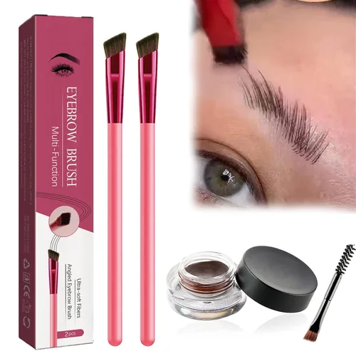 Vista 13 de Cepillo de sello de cejas 4D, cepillo de trazo de cabello de cejas, cepillo de cejas 4D, cepillo de cejas ultrafino, cepillo de cejas realista