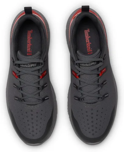 Vista 5 de Timberland PRO Intercept - Zapatos de trabajo deportivos industriales con punta de seguridad 2-Gris/Rojo