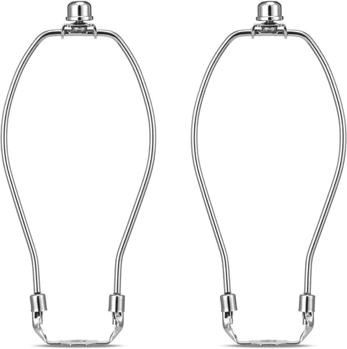 Vista 17 de Kit de soporte de arpa de lámpara de 8 pulgadas con remate y base de sillín desmontable de alta resistencia, juego de 2 accesorios de iluminación