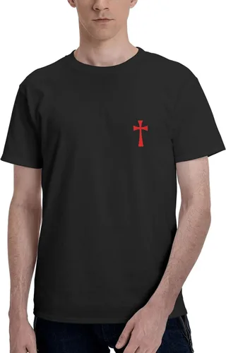Vista 2 de Cross Knights Templar - Camiseta de manga corta con cuello redondo