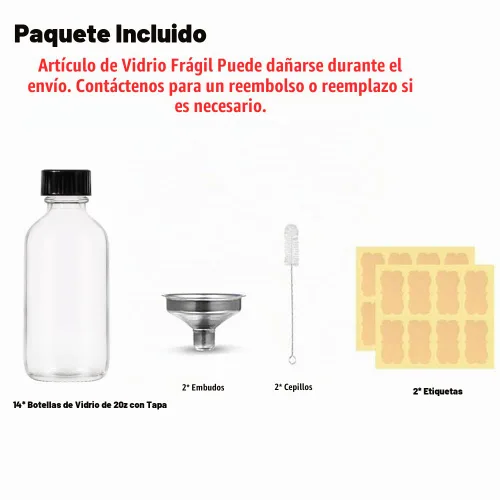 Vista 3 de LANBEAUTIFY Paquete de 14 botellas pequeñas de vidrio transparente de 2 onzas con tapas, botellas de chupito con tapas para chupitos de jengibre