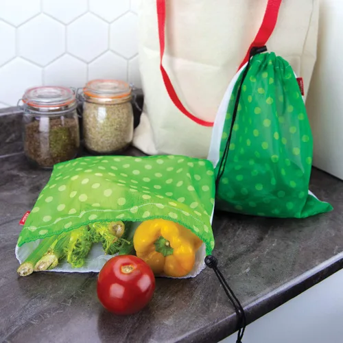 Vista 7 de Mortier Pilon - Juego de 9 bolsas reutilizables, 3 envolturas de cera de abejas y 12 pajitas de bambú