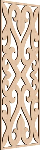 Vista 107 de Keene Paneles de pared decorativos de madera con calado, 9 3/8 pulgadas de ancho x 24 3/8 pulgadas de alto x 1/4 de alto, abedul Birch