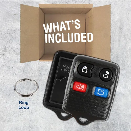 Vista 3 de keylessoption sólo el caso Keyless Entry Remote Key Fob Shell, Negro