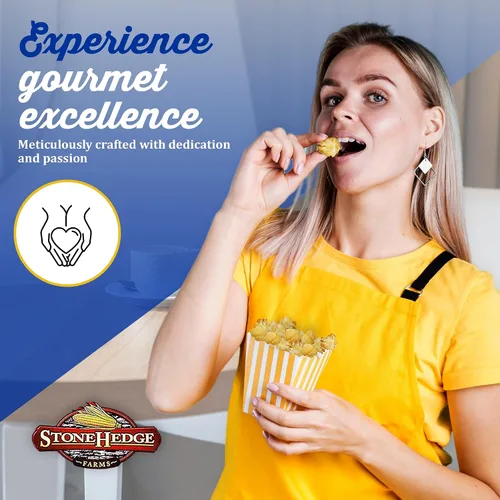 Vista 5 de Palomitas con sabor a mantequilla y toffee de Stonehedge Farms Tubo grande de 32 oz Perfecto para fiestas y Navidad Snacks dulces en granel