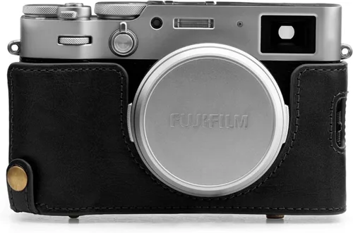 Vista 4 de MegaGear MG1892 Ever Ready - Funda de piel auténtica para cámara compatible con Fujifilm X100V, color negro