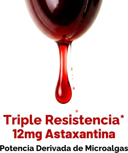 Vista 4 de Micro Ingredients Astaxantina de 12 mg con aceite MCT, 45 cápsulas blandas Suplementos antioxidantes de astaxantina premium* Fuente