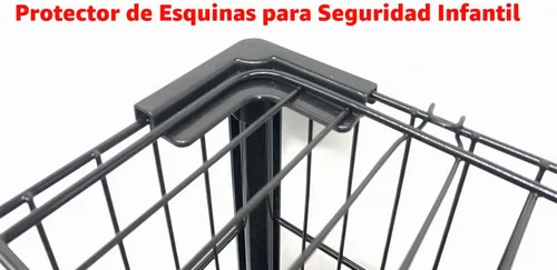Vista 9 de Jaula de lujo de 2 niveles para conejos, conejillos de indias, para cachorros y gatitos Negro
