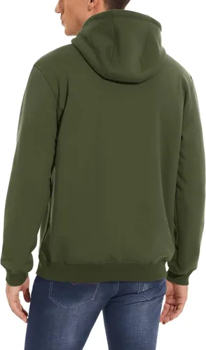 Vista 3 de MAGCOMSEN Sudadera con capucha de forro polar Sherpa para hombre