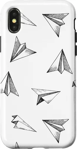 Vista 5 de Papel Avión Patrón Avión Avión Aviación Aviación Caso para iPhone 17