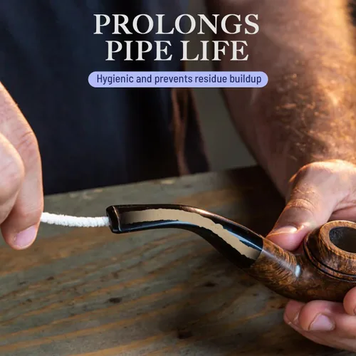 Vista 7 de LOVA Limpiadores de pipas de tabaco de cerdas suaves, 200 cepillos de limpieza de tallo de algodón 100% de 6 pulgadas con alambre flexible